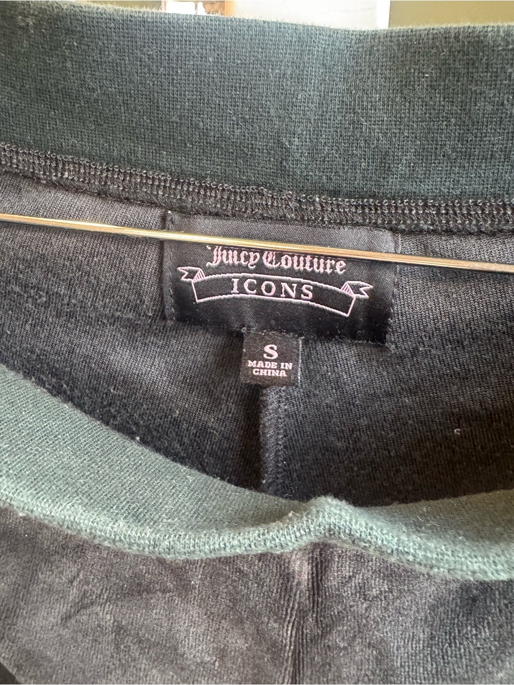 Juicy Couture ICONS Black Velour Flare Pants